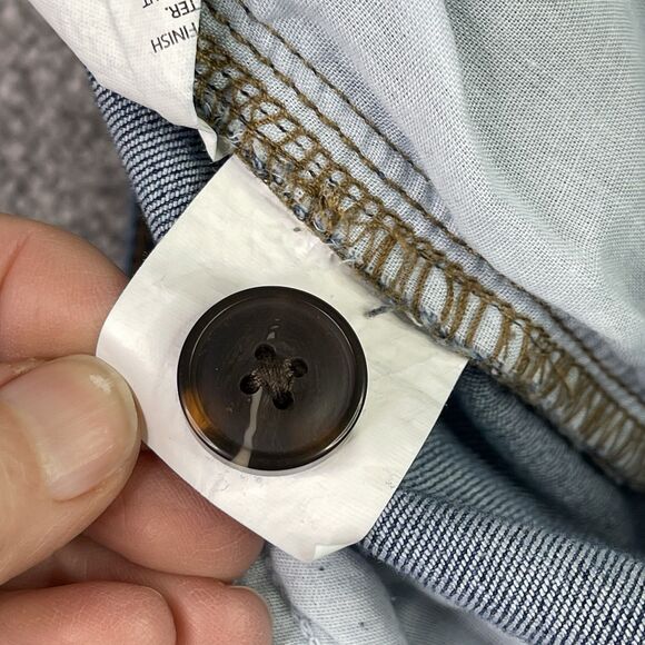 Ella Moss Jeans Women’s 6 Blue Wide Leg Cropped High Rise Medium Wash Denim Boho - Picture 9 of 14